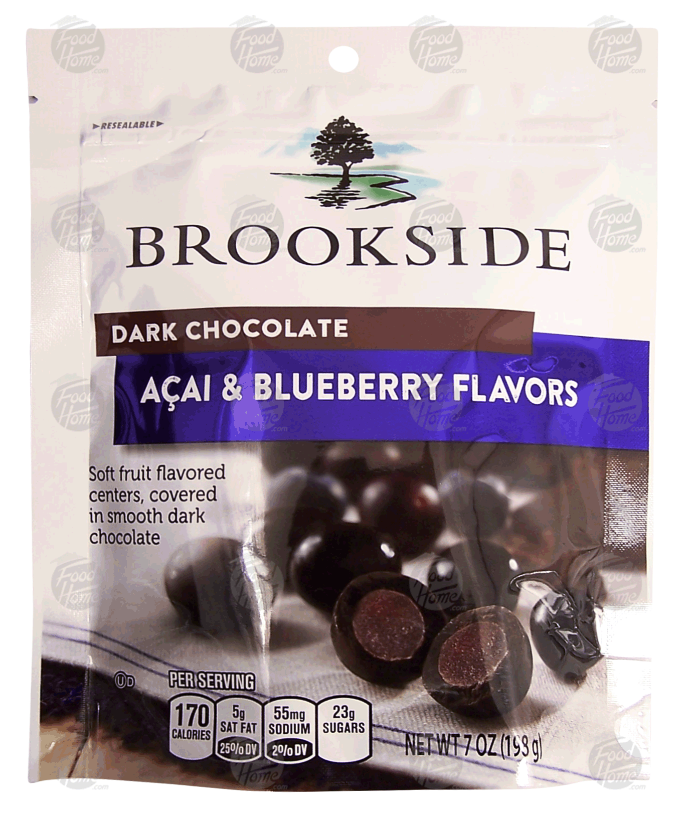 Brookside  dark chocolate acai & blueberry flavors Full-Size Picture